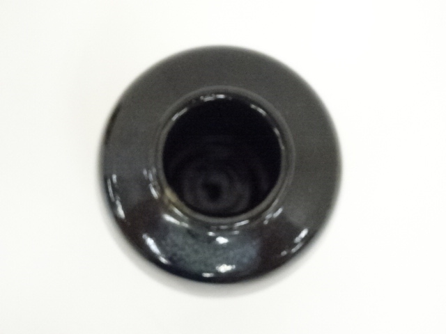 【中古品】茶道具　山岡徹山造　香春肩衝茶入（共箱） 道具 ] - 道具 香春焼 二代 山岡徹山造 肩衝茶入（仕覆付）（共箱